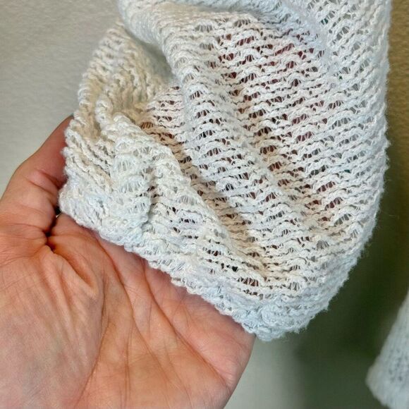 NWOT 12th Tribe White Knitted Free Bird Side Cutout Mini Resort Dress Women's S - Picture 4 of 12